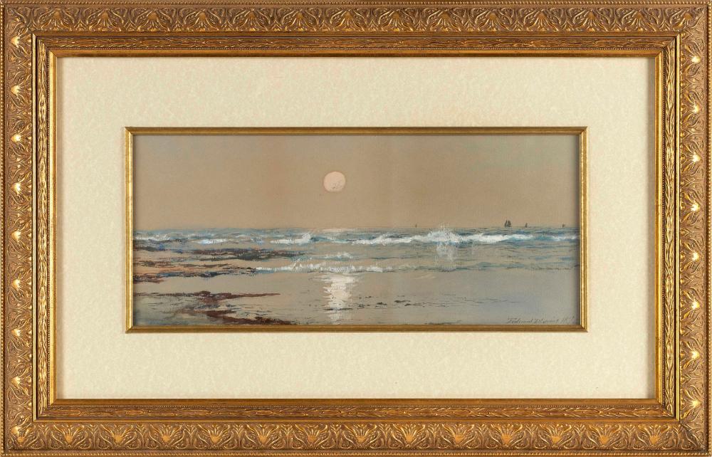 Appraisal: EDMUND DARCH LEWIS PENNSYLVANIA - SEASCAPE WATERCOLOR AND GOUACHE ON