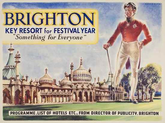 Appraisal: ANONYMOUS BRIGHTON offset lithograph in colours cond A- backed on