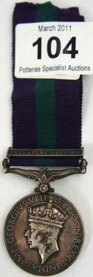 Appraisal: - Palestine Medal T- CPL G Buxton RASC