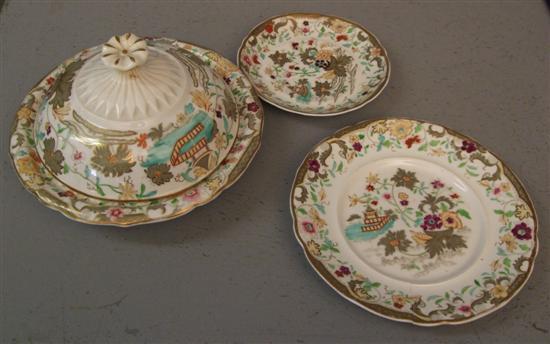 Appraisal: th century Staffordshire part dessert service cups saucers x plates