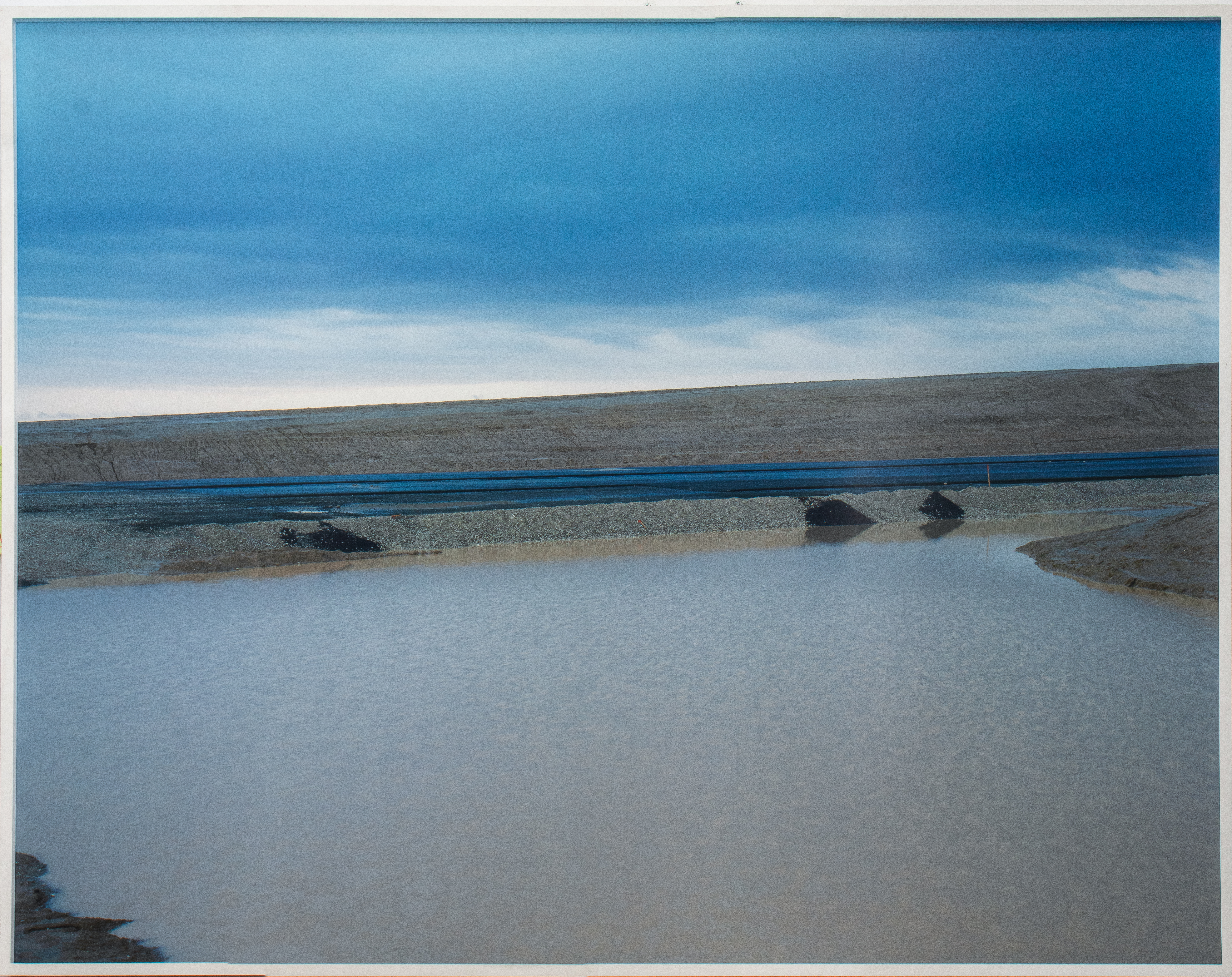 Appraisal: SHARON YA'ARI WET BLUE STRIP PHOTOGRAPH Sharon Ya'ari Israeli b