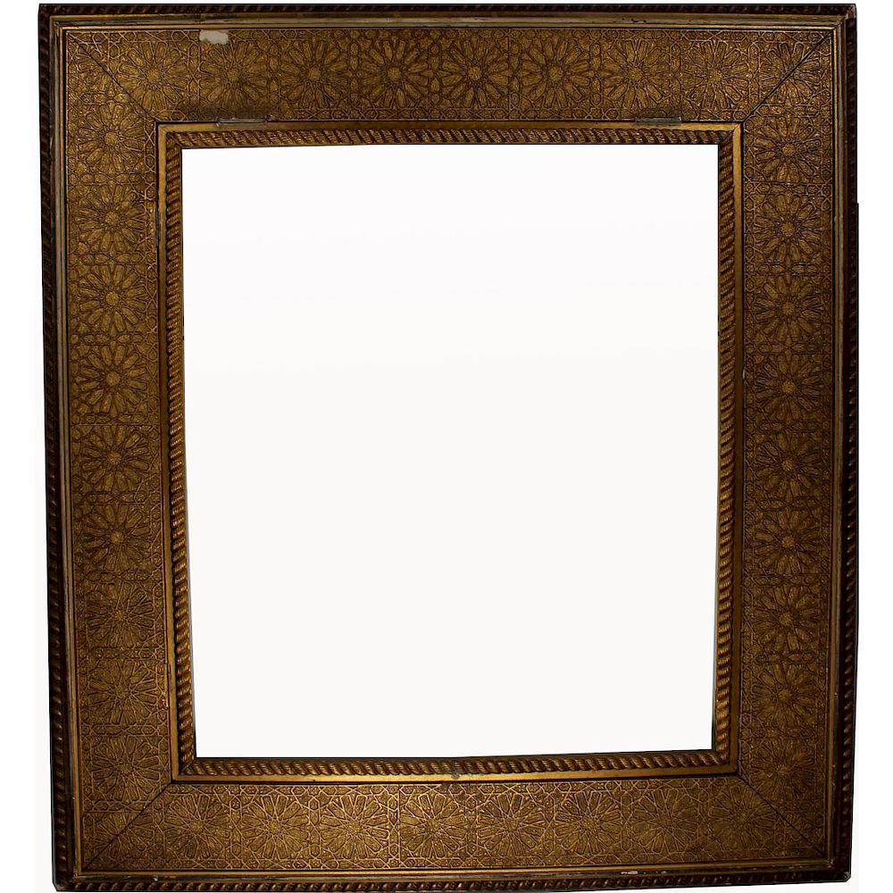 Appraisal: Exceptional Antique Gilt Orientalist Frame Exceptional Antique Orientalist Gilt Carved