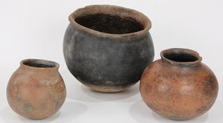 Appraisal: lot of Native American Tarahumara small utility vessels circa together