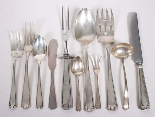 Appraisal: Gorham sterling silver -piece flatware service in the Etruscan pattern