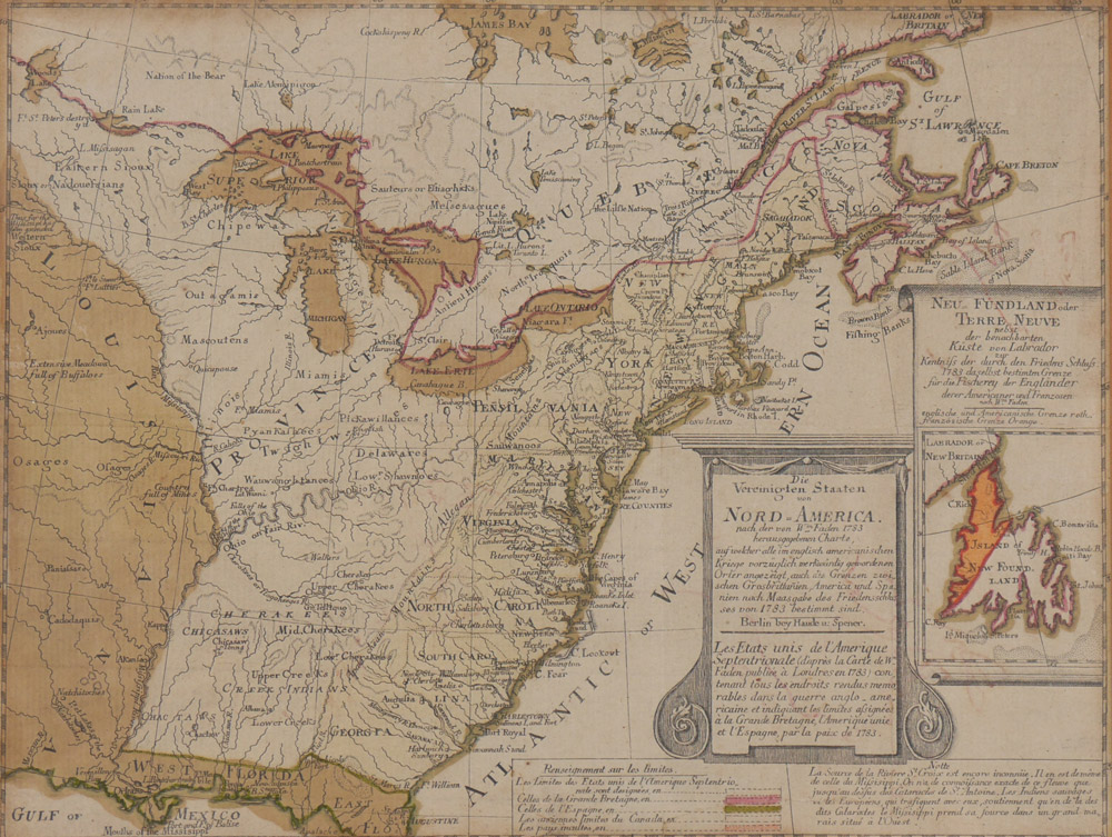 Appraisal: DANIEL SOTZMANN NORTH AMERICAN MAP Full title ''Die Vereinigten Staaten