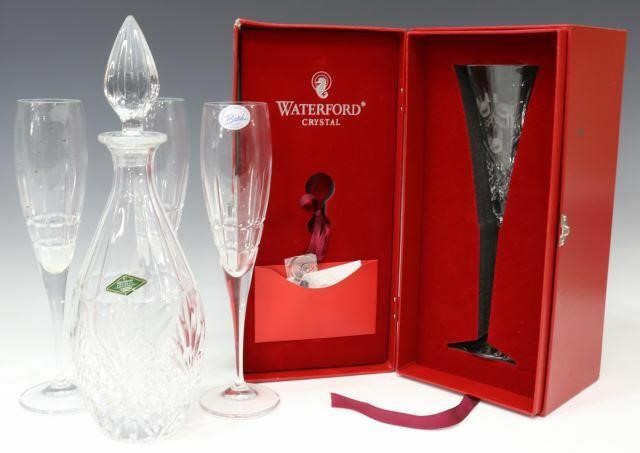 Appraisal: lot of Crystal tableware including Waterford champagne flute from the