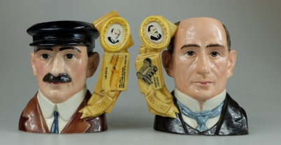 Appraisal: Royal Doulton large pair of character jugs Wilbur Wright D