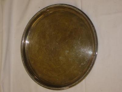 Appraisal: A LETTER TRAY of circular form with moulded and beaded