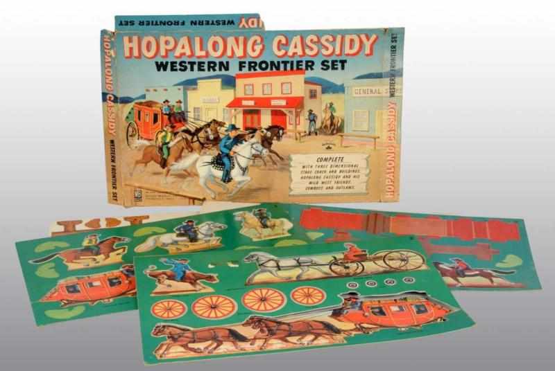 Appraisal: Milton Bradley Hopalong Cassidy Frontier Set Description American Includes six