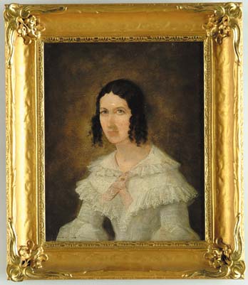 Appraisal: UNSIGNED American th Century PORTRAIT OF A YOUNG LADY Oil