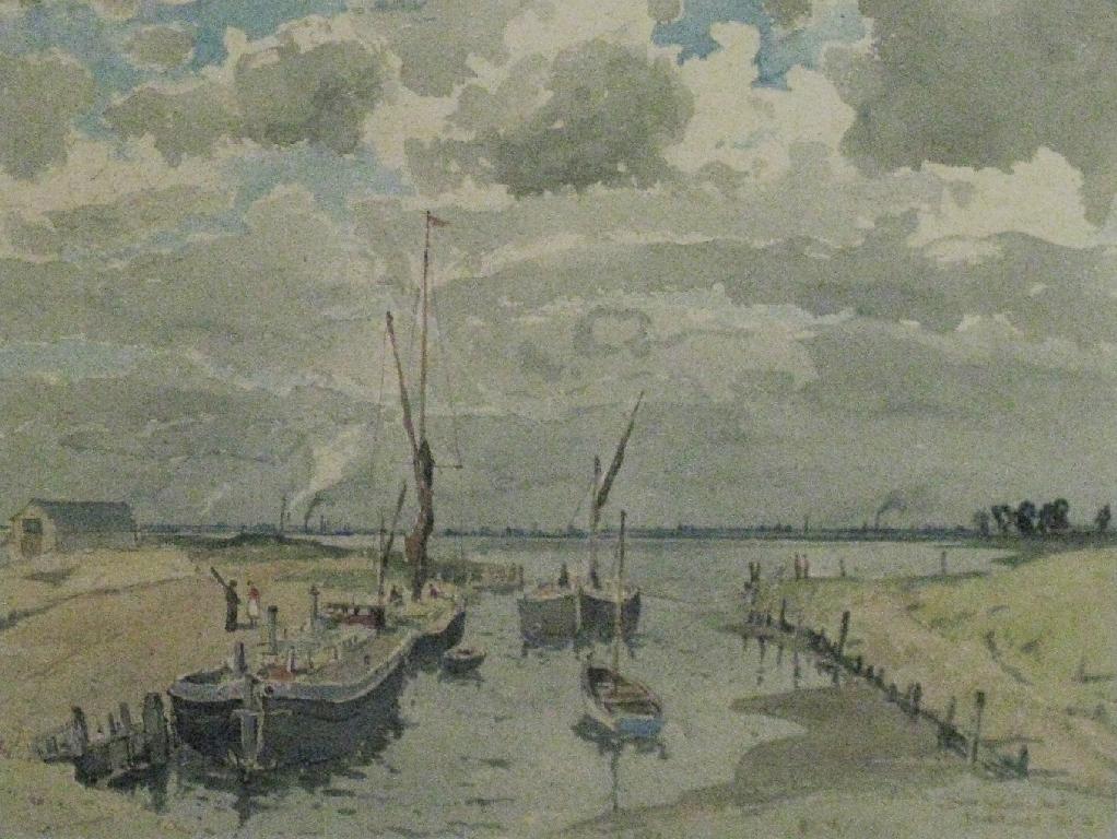 Appraisal: ERNEST WILLS fl - A Medway Creek at Lower Halstow