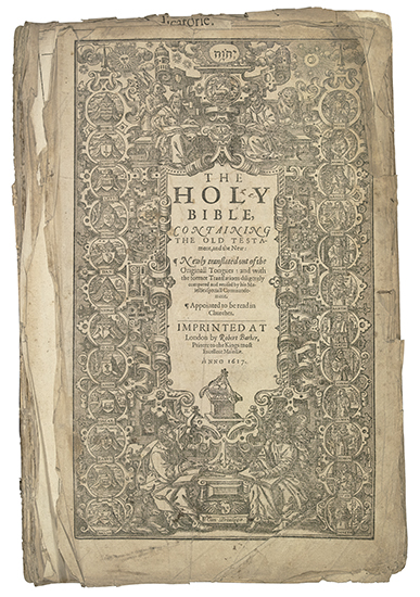 Appraisal: BIBLE IN ENGLISH The Holy Bible containing the Old Testament