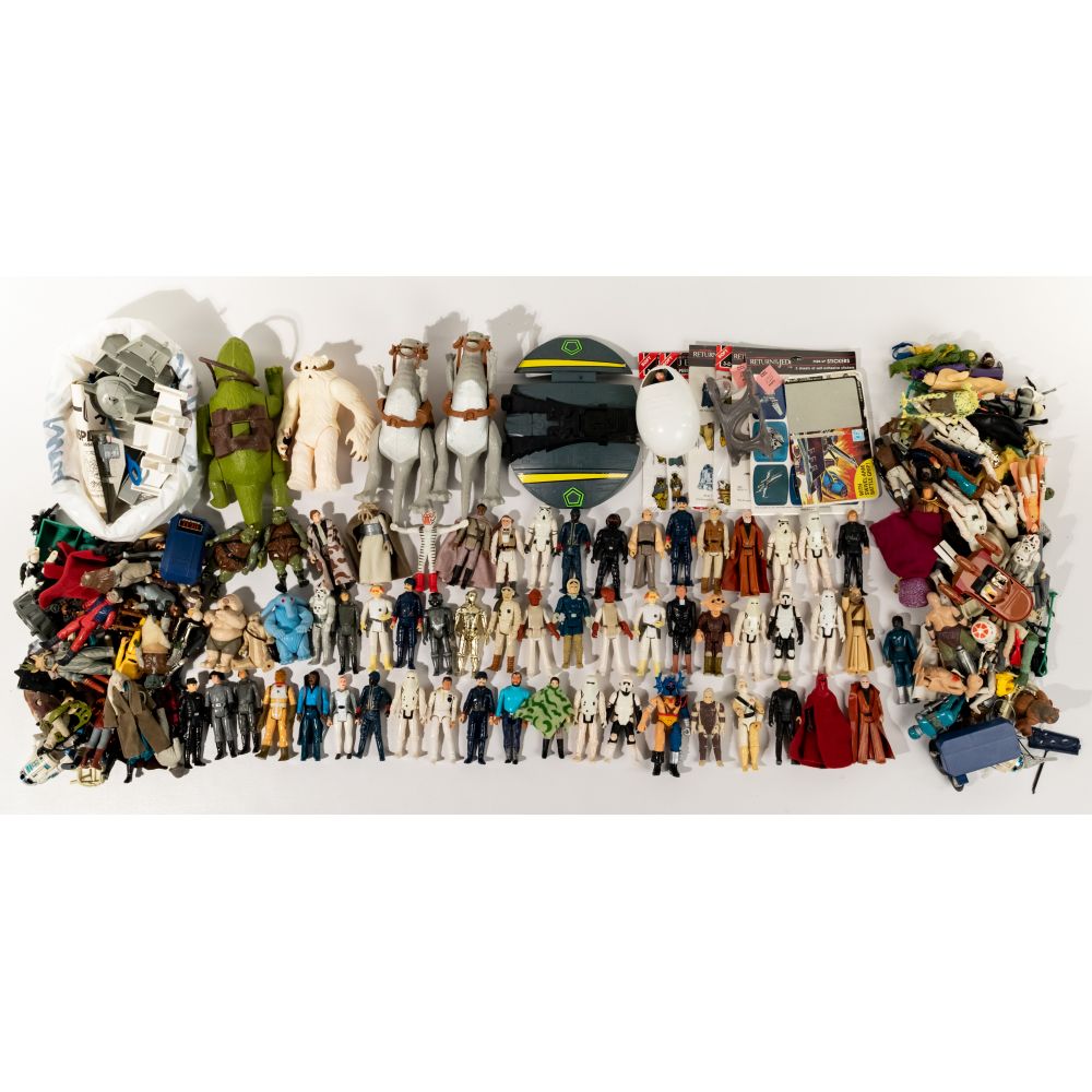 Appraisal: STAR WARS AND STAR TREK ACTION FIGURE ASSORTMENTApproximately pounds of