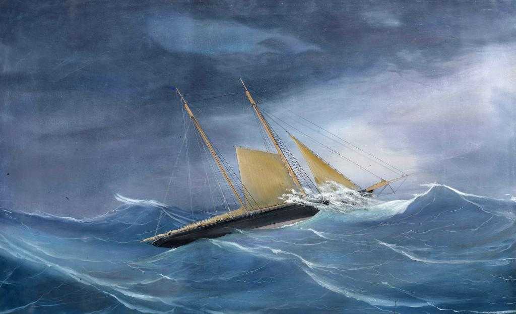 Appraisal: CONTINENTAL SCHOOL LATE TH CENTURY PORTRAIT OF A SAILING VESSEL