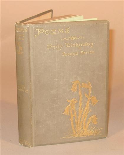 Appraisal: vol Dickinson Emily Poems Second Series Boston Roberts Brothers First