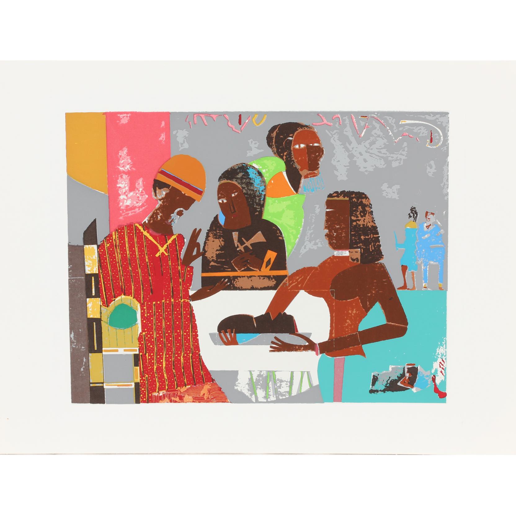 Appraisal: Romare Bearden - Salome serigraph in colors unsigned matted and