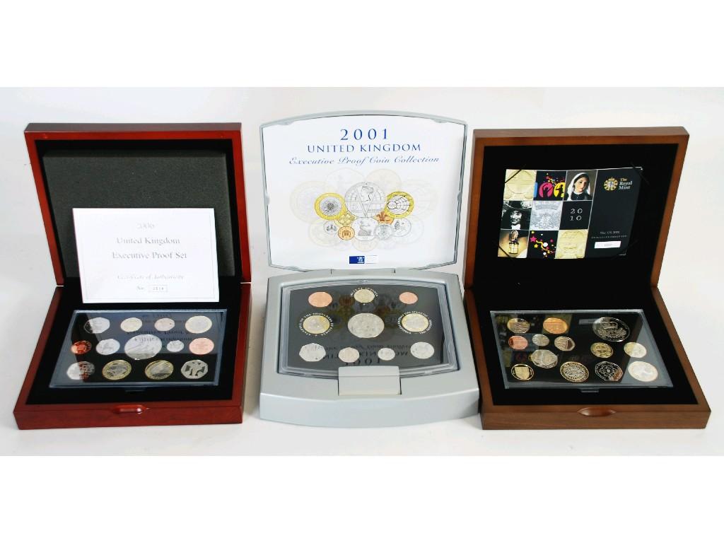 Appraisal: ROYAL MINT EXECUTIVE PROOF COIN SET with limited edition certificate