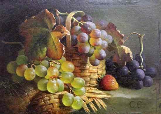 Appraisal: Charles Stuart fl - oil on board Still life of