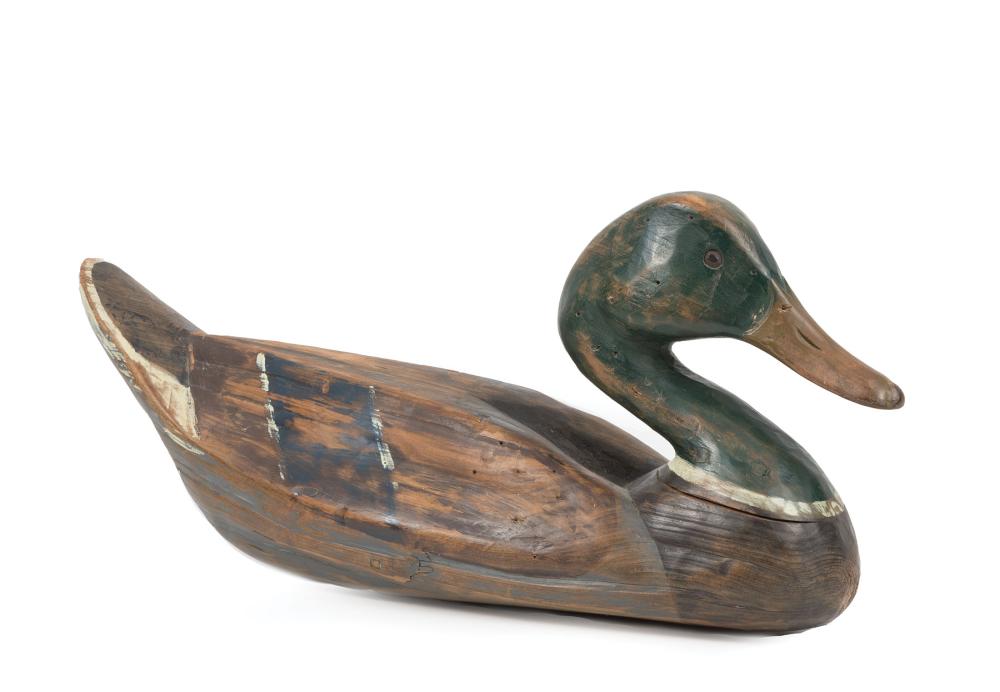 Appraisal: Louisiana Carved Wood Decoy mallard drake in the style of