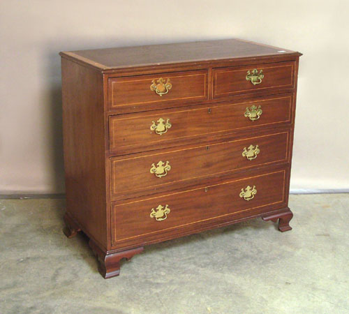 Appraisal: George IV mahogany chest of drawers late th c h