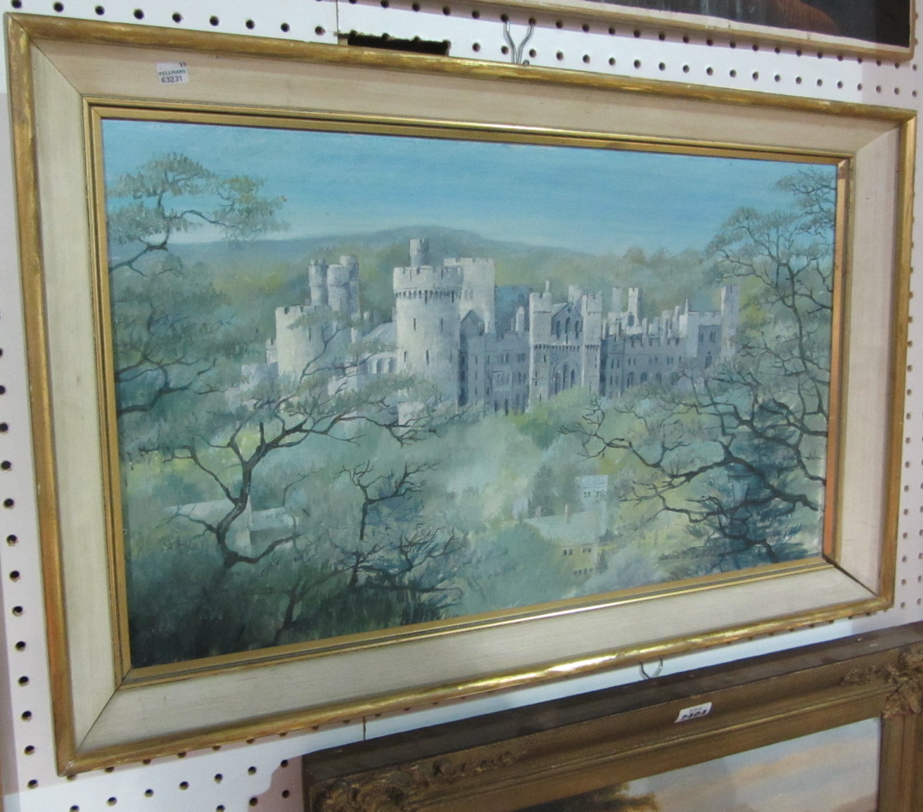 Appraisal: Daphne Derfield th century Arundel castle oil on board signed