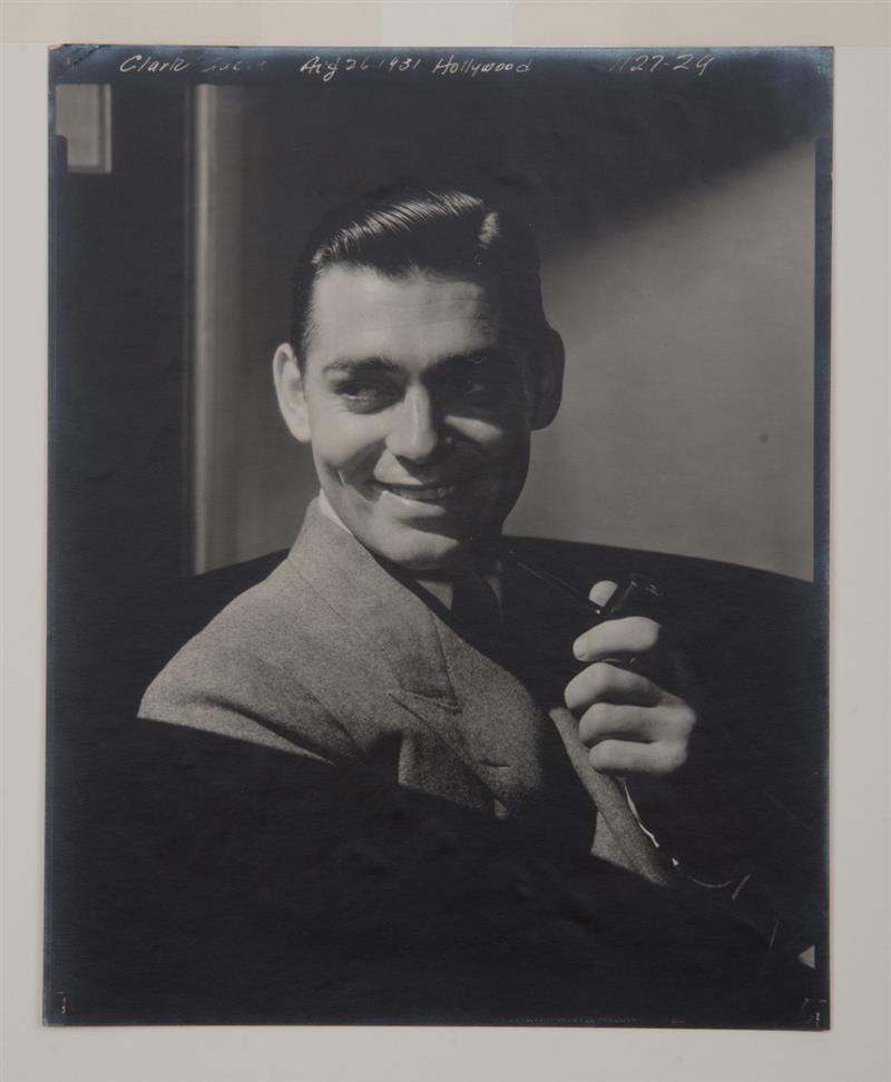 Appraisal: EDWARD STEICHEN - CLARK GABLE Gelatin silver print titled dated