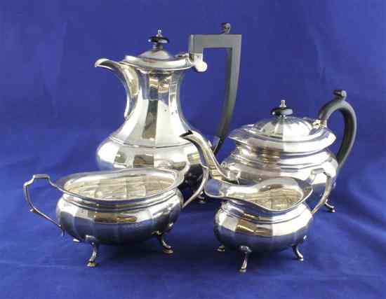 Appraisal: A 's matched four piece silver tea and coffee set