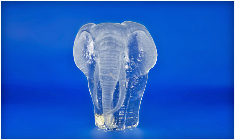 Appraisal: Royal Krona Crystal Paperweight Modelled As An Elephant