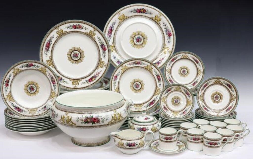 Appraisal: lot of English Wedgwood bone china partial dinner service in