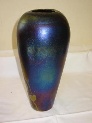 Appraisal: A JOHN DITCHFIELD GLASFORM VASE of baluster form decorated in