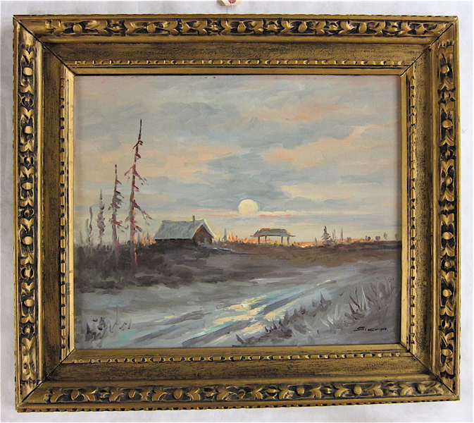 Appraisal: S CHA OIL ON CANVAS American th century Alaskan landscape