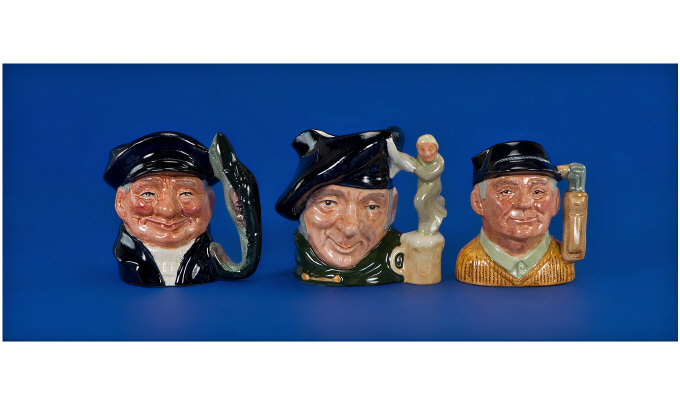 Appraisal: Royal Doulton Miniature Character Jugs Lobster Man D Issued -