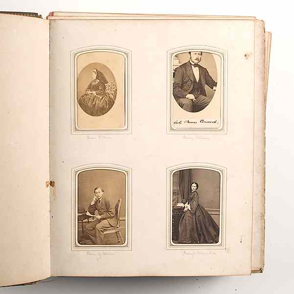 Appraisal: Fine CDV Album of European Royalty Literary Political Educational Figures