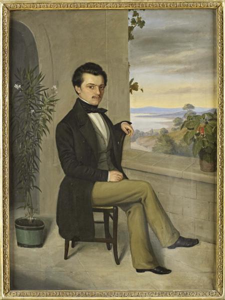 Appraisal: TH CENTURY GERMAN SCHOOL SEATED PORTRAIT OF A YOUNG MAN