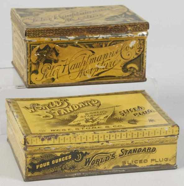 Appraisal: Lot of Tobacco Tins Description Includes World's Standard and Peter