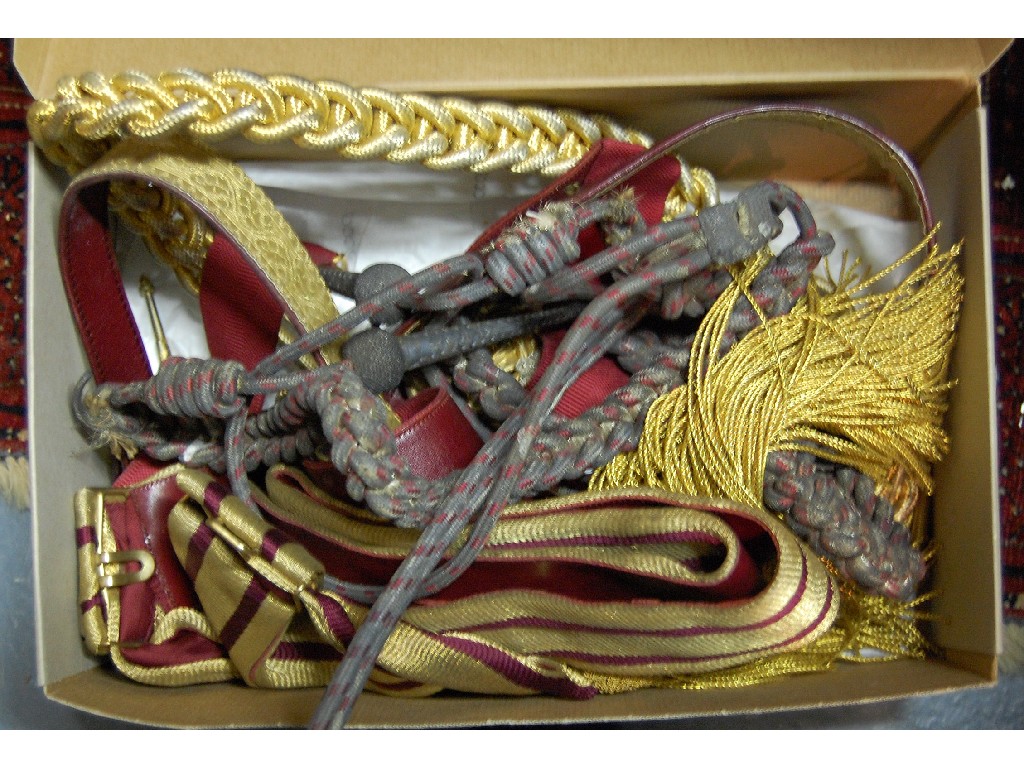 Appraisal: A pair of Field Marshal's gold braid epaulettes with ADC