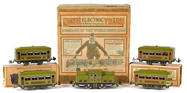 Appraisal: Lionel O gauge five-piece train set to include a Lionel