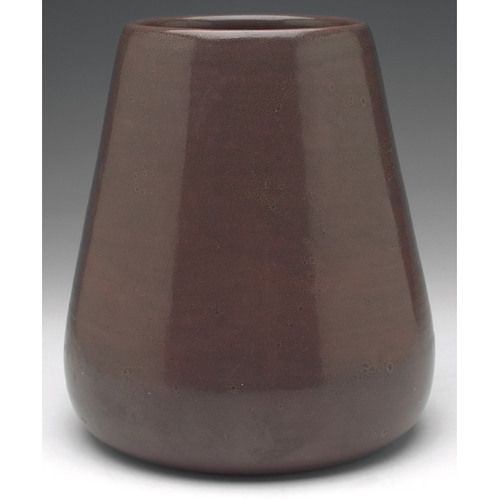 Appraisal: Saturday Evening Girls vase large form covered in a chocolate