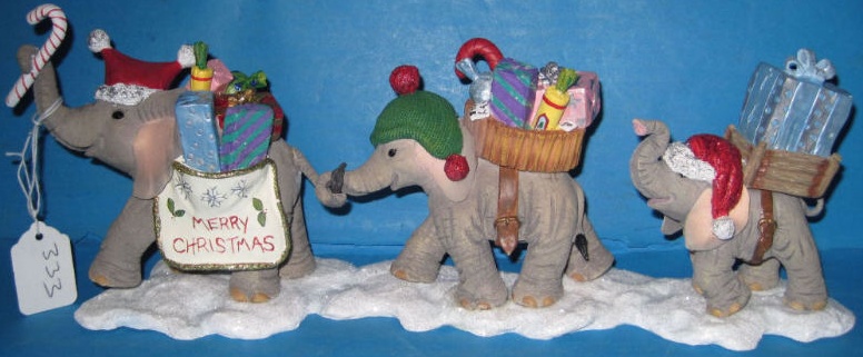 Appraisal: Tuskers Elephant Figure Christmas Parade limited edition of Brand New