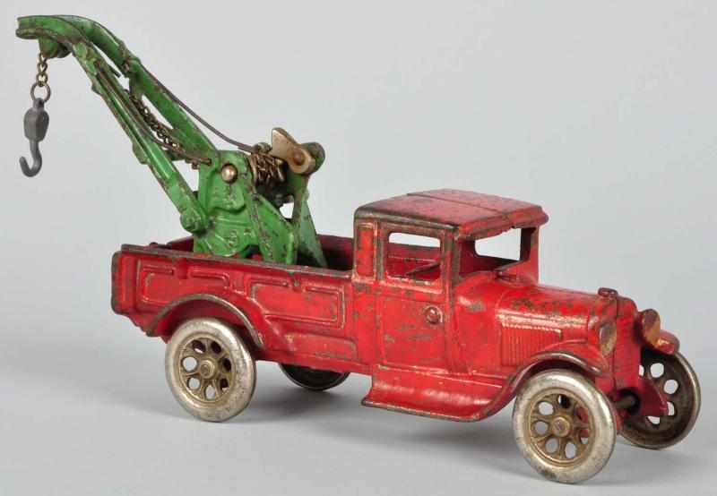 Appraisal: Cast Iron Arcade Model A Wrecker Toy Description Circa Painted