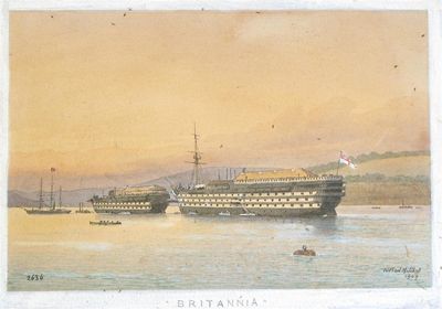 Appraisal: William Frederick Mitchell - HMS Britannia at Dartmouth HMS Goliath