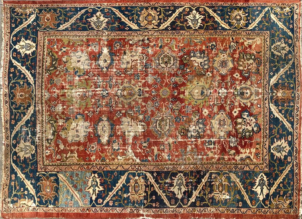 Appraisal: Sultanabad Hand Woven Carpet circa Sultanabad Hand Woven Carpet circa