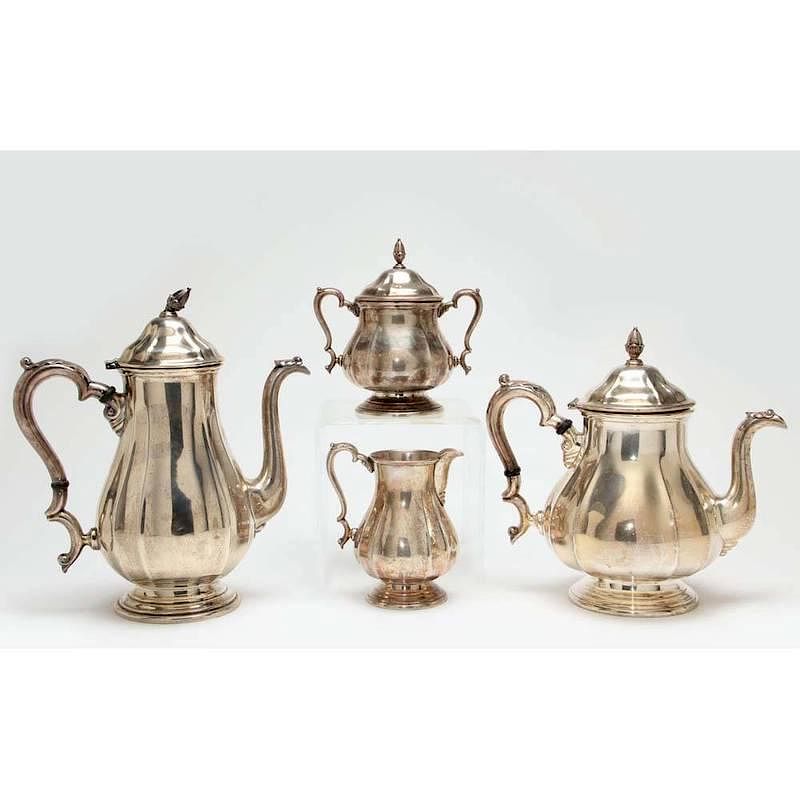 Appraisal: Sterling Silver Tea Coffee Service by Rogers the four piece