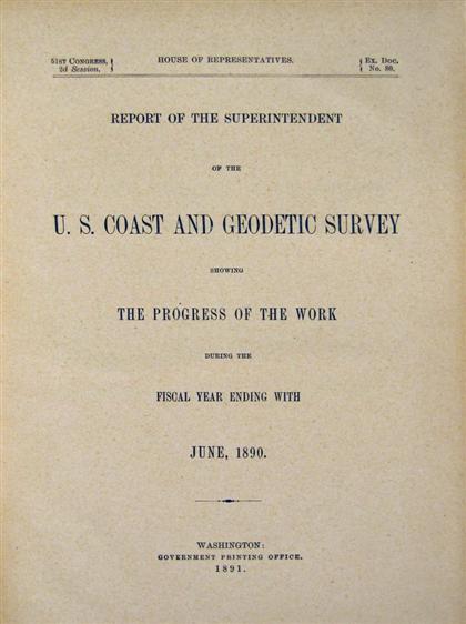 Appraisal: vol U S Coast and Geodetic Survey Report of The