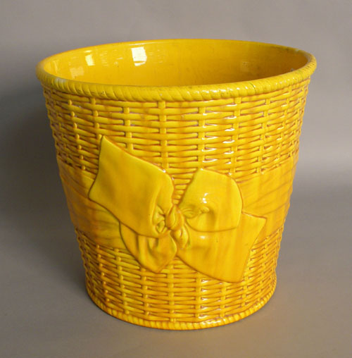 Appraisal: Mintons majolica basket h w