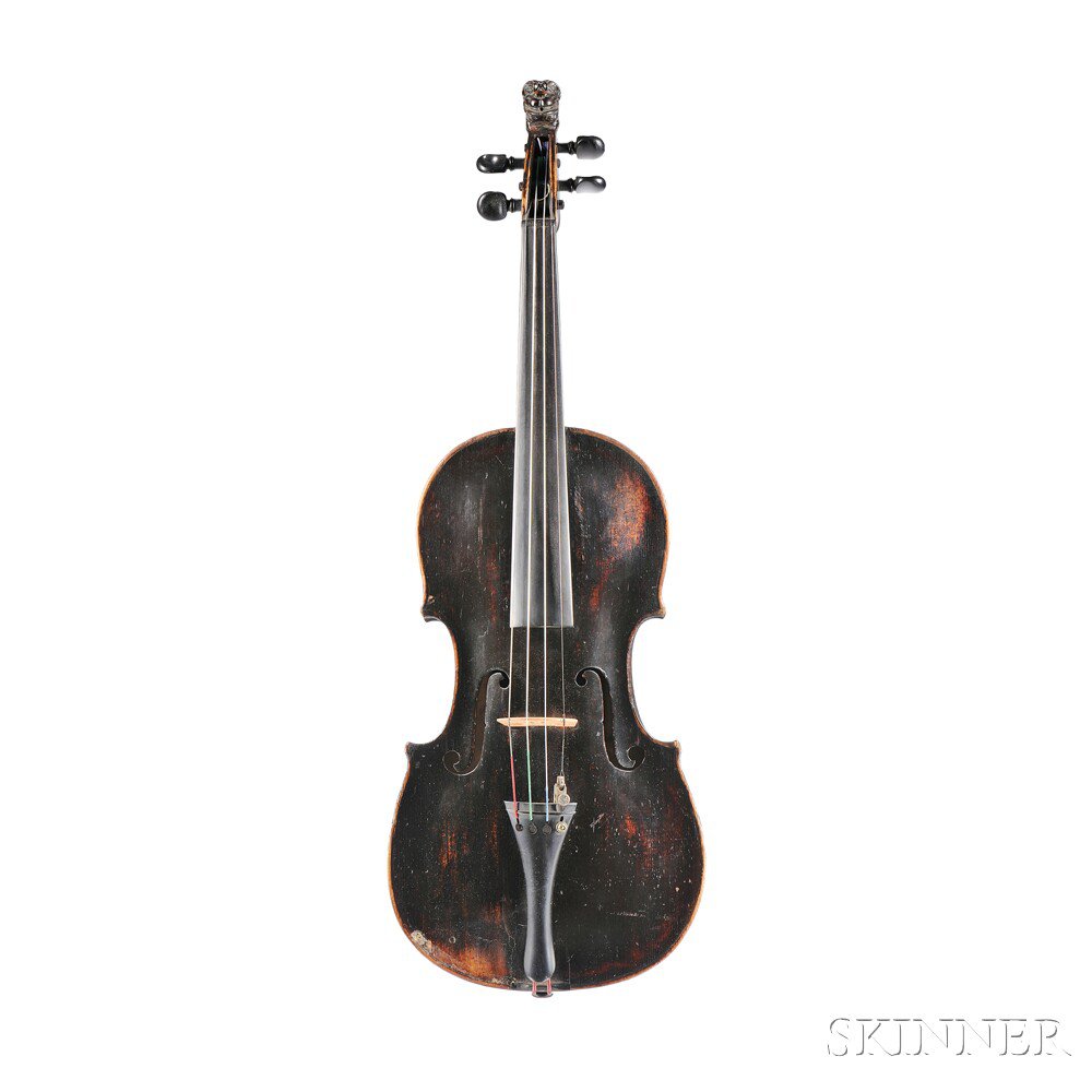 Appraisal: German Violin Anton Wachter bearing the maker's label with lion's