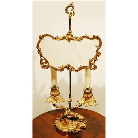 Appraisal: Louis XV Style Gilt-Bronze Bouillotte Lamp Estimate -