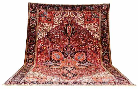 Appraisal: Persian Heriz carpet ' '' x ' '' Provenance Collection