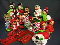 Appraisal: ANNALEE CHRISTMAS DOLLS Lot of Annalee Christmas dolls in various