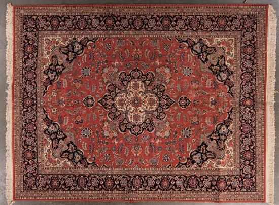 Appraisal: Romanian Keshan carpet Romania modern x Estimate -